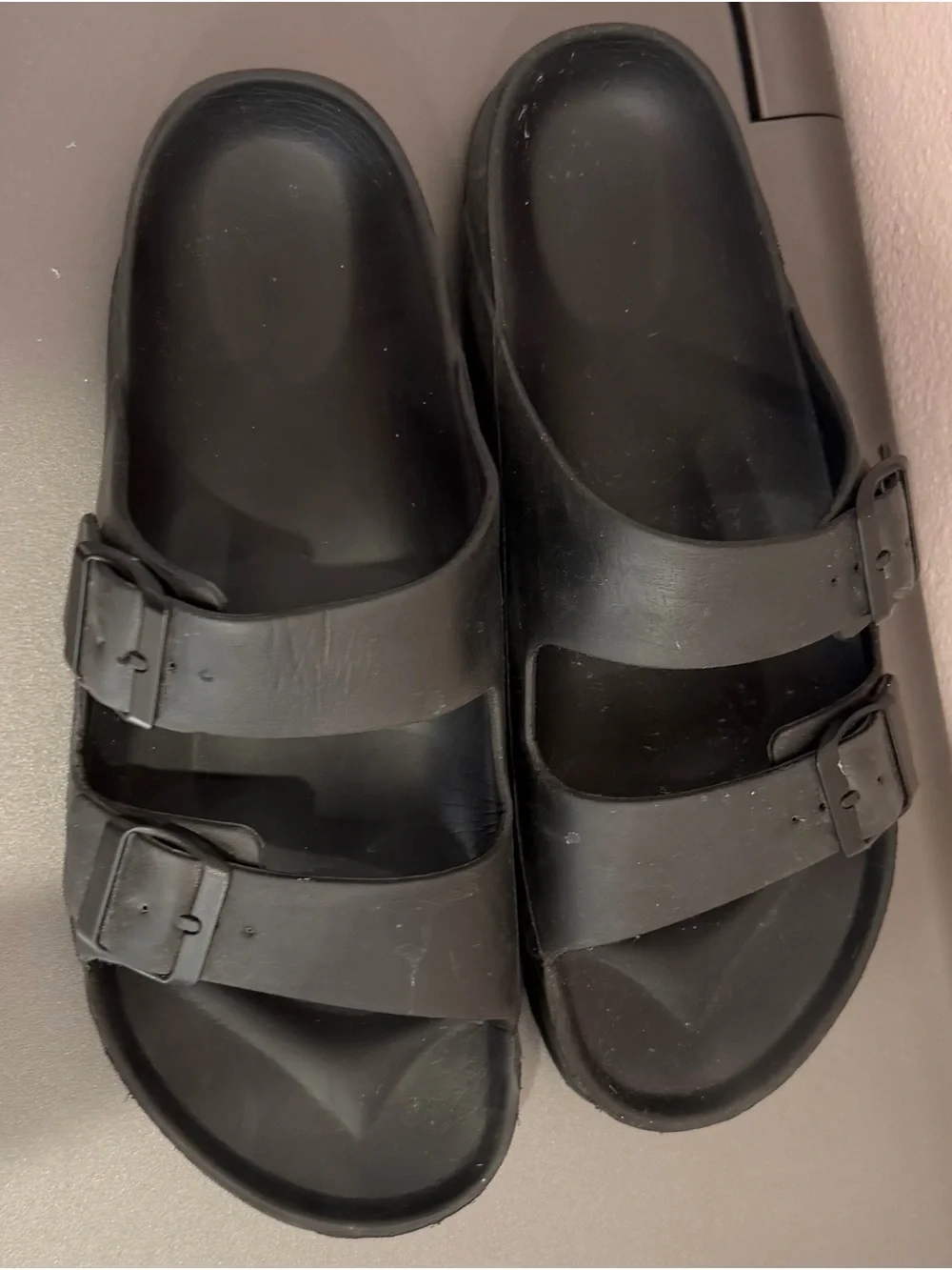 Black Slide Sandals - Lightweight & waterproof